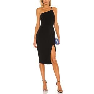 Lovers And Friends 'Lazo' Black Polyester Midi Dress Size XS